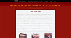 Desktop Screenshot of headliner-replacement.com